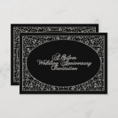 Einladungskarte zum 25. Hochzeitstag UAWG Einladung (Vorne/Hinten)