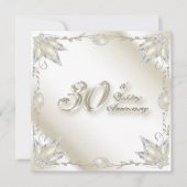 Einladungskarte zum 30. Hochzeitstag Einladung (Vorderseite)
