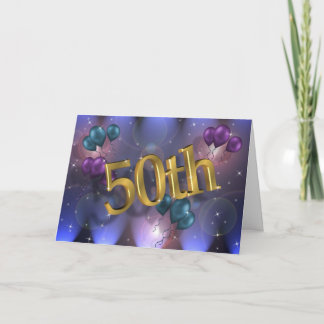 Einladungskarte zum 50. Geburtstag