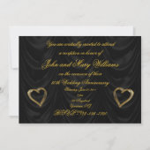 Einladungskarte zum 50. Geburtstag der goldenen Ho Einladung (Rückseite)