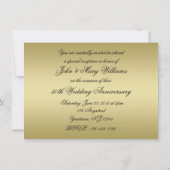 Einladungskarte zum 50. Geburtstag der goldenen Ho Einladung (Rückseite)