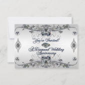 Einladungskarte zum 60. Geburtstag der Hochzeit Einladung (Vorderseite)