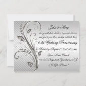 Einladungskarte zum 60. Hochzeitstag Einladung (Rückseite)