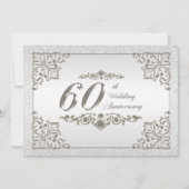 Einladungskarte zum 60. Hochzeitstag Einladung (Vorderseite)