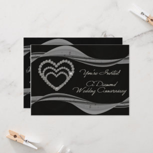 Einladungskarte zum 60. Hochzeitstag Einladung