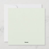 Einladungskarte zum Geburtstag (Rückseite)