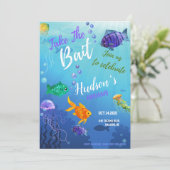 Einladungskarte zum Geburtstag des Köders (Stehend Vorderseite)