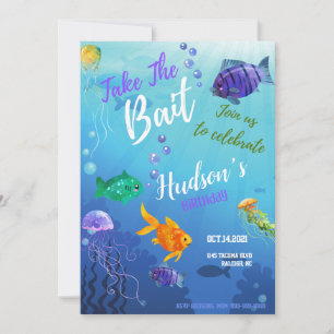 Einladungskarte zum Geburtstag des Köders