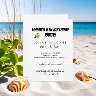 Einladungskarte zum Geburtstag | Digitales Party Einladung