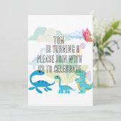 Einladungskarte zum Geburtstag Einladung (Stehend Vorderseite)