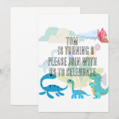 Einladungskarte zum Geburtstag Einladung (Vorne/Hinten)