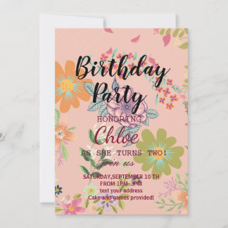 Einladungskarte zum Geburtstag Einladung