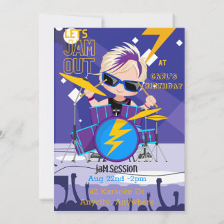 Einladungskarte zum Geburtstag Jam Out 2