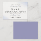 Einladungskarte zum Minimalistischen Florentiner J (Vorne/Hinten)