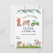 Einladungskarte zum personalisierten Geburtstag (Vorderseite)