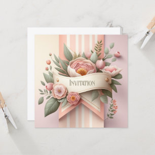 Einladungskarte zum selbst beschriften - Einladung