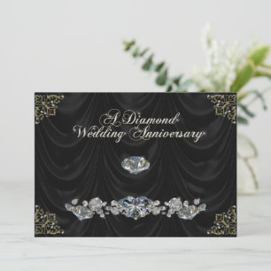 Einladungskarte zur 60. Hochzeitstagfeier Einladung
