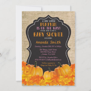 Einladungskarte zur Babyparty 'Little Pumpkin' mit Einladung