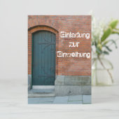 Einladungskarte zur Einweihung Einladung (Stehend Vorderseite)