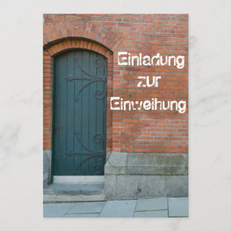 Einladungskarte zur Einweihung Einladung