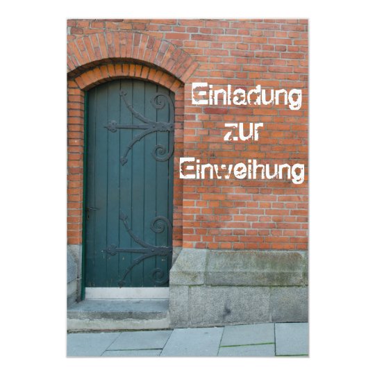 Einladungskarte Zur Einweihung Einladung Zazzle De