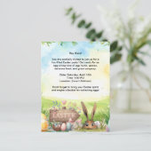 Einladungskarte zur Osterparty (Stehend Vorderseite)