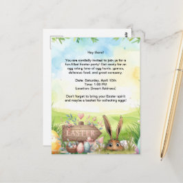 Einladungskarte zur Osterparty