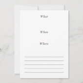 Einladungskarte zusammenbringen einladung (Rückseite)