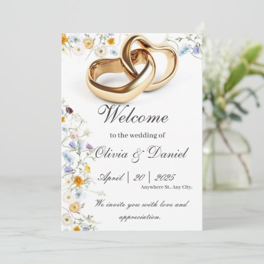 Einladungskarten (Stehend Vorderseite)