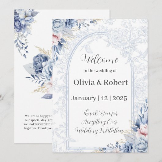 Einladungskarten (Vorne/Hinten)