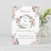 Einladungskarten (Stehend Vorderseite)