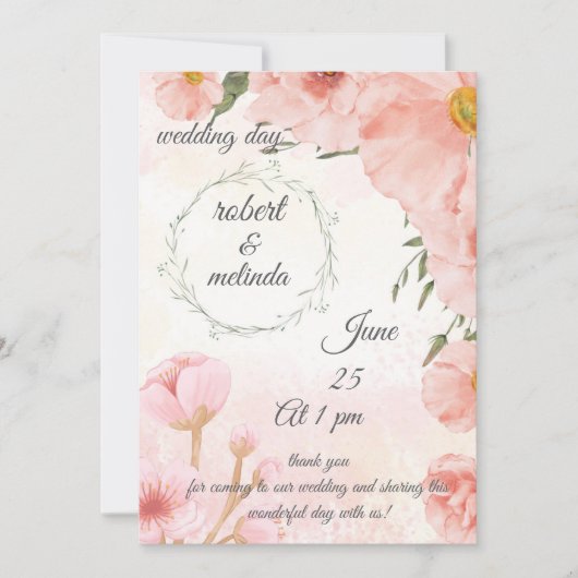 Einladungskarten (Vorderseite)