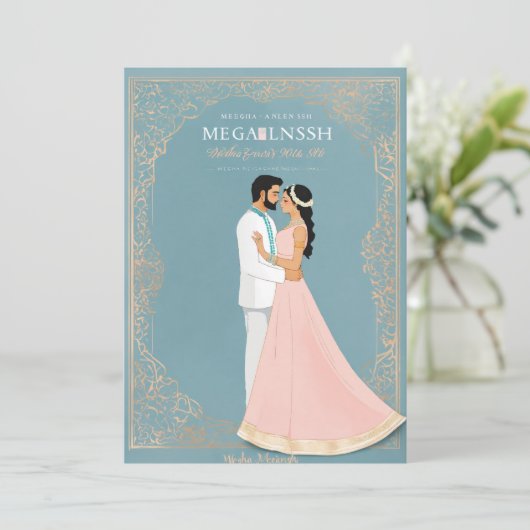 Einladungskarten (Stehend Vorderseite)