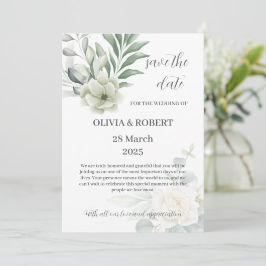 Einladungskarten (Stehend Vorderseite)