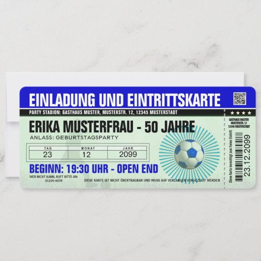 Einladungskarten Einladungen Geburtstag lustig (Vorderseite)