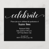 Einladungskarten für Foto-Graduate (Rückseite)