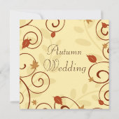 Einladungskarten für Herbsthochzeiten (Rückseite)