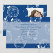 Einladungskarten für Weihnachtsaufenthalte im Foto (Vorne/Hinten)