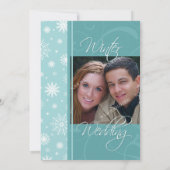 Einladungskarten für Winterhochzeiten Foto (Rückseite)