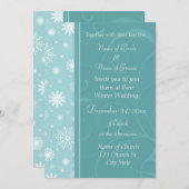 Einladungskarten für Winterhochzeiten Foto (Vorne/Hinten)