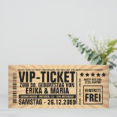 Einladungskarten Geburtstag Party Veranstaltung (Stehend Vorderseite)