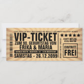 Einladungskarten Geburtstag Party Veranstaltung (Vorderseite)