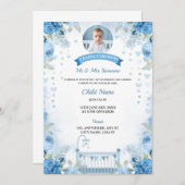 Einladungskarten-Junge, Namenstag Einladung (Vorne/Hinten)