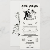 Einladungsmenü – Sanfte Hochzeit Einladung (Vorne/Hinten)