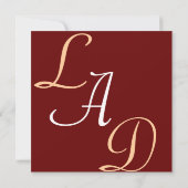 Einladungsmuster Einladung (Rückseite)