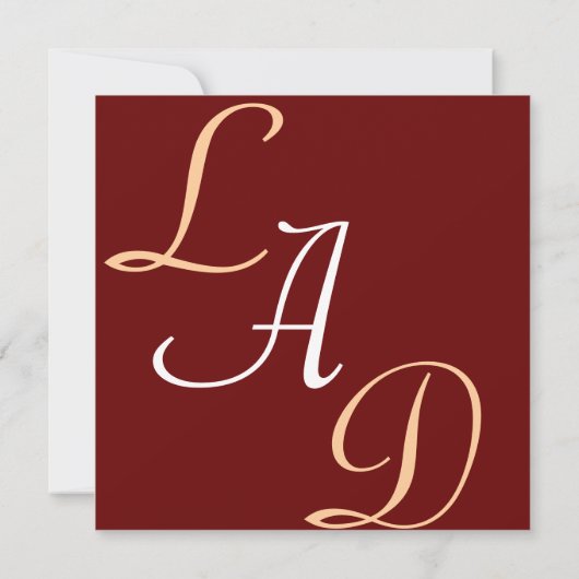 Einladungsmuster Einladung (Rückseite)