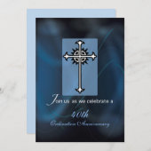 Einladungsname+Jahr 40. Ordination Annivers Einladung (Vorne/Hinten)