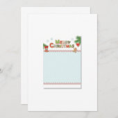 Einladungspapier für Weihnachtsgeschosse Einladung (Vorne/Hinten)