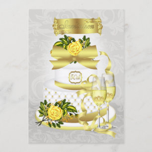 Einladungspapiere zum Goldenen Hochzeitstag Einladung
