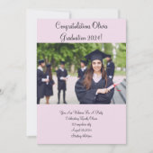EINLADUNGSPINNEN DER CUSTOM FOTO GRADUATION PARTY EINLADUNG (Vorderseite)